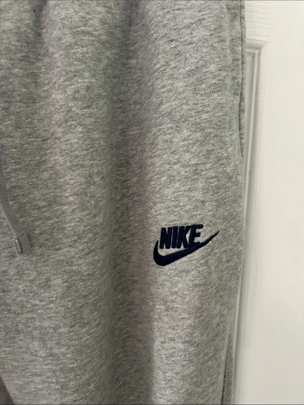 Nike Kids Gray Drawstring Fleece Joggers